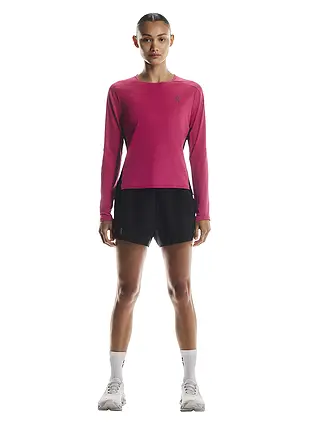 ON | T-shirt de course à manches longues Performance pour femmes | dunkelrot